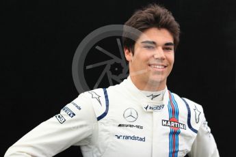 World © Octane Photographic Ltd. Formula 1 - Australian Grand Prix - FIA Driver Photo Call. Lance Stroll - Williams Martini Racing FW40. Albert Park Circuit. Thursday 23rd March 2017. Digital Ref: 1790LB1D9070