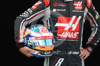 World © Octane Photographic Ltd. Formula 1 - Australian Grand Prix - FIA Driver Photo Call. Romain Grosjean - Haas F1 Team VF-17. Albert Park Circuit. Thursday 23rd March 2017. Digital Ref: 1790LB1D9520