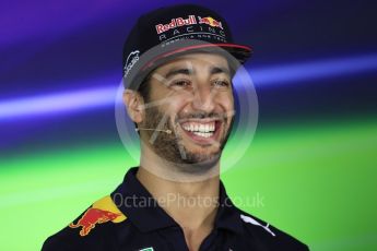 World © Octane Photographic Ltd. Formula 1 - Australian Grand Prix - FIA Press Conference. Daniel Ricciardo - Red Bull Racing RB13. Albert Park Circuit. Thursday 23rd March 2017. Digital Ref: 1791LB1D9848