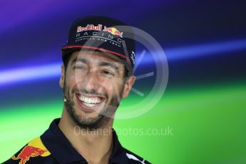 World © Octane Photographic Ltd. Formula 1 - Australian Grand Prix - FIA Press Conference. Daniel Ricciardo - Red Bull Racing RB13. Albert Park Circuit. Thursday 23rd March 2017. Digital Ref: 1791LB1D9856
