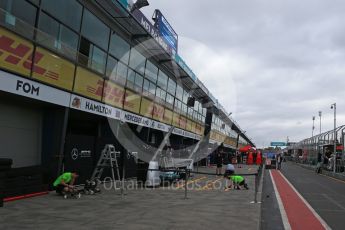 World © Octane Photographic Ltd. Formula 1 - Australian Grand Prix - Wednesday Setup. Pit Lane. Albert Park Circuit. Wednesday 22nd March 2017. Digital Ref: 1788LB2D3939