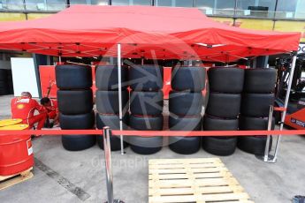 World © Octane Photographic Ltd. Formula 1 - Australian Grand Prix - Wednesday Setup. Tyres at Ferrari. Albert Park Circuit. Wednesday 22nd March 2017. Digital Ref: 1788LB2D3947