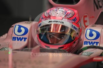 World © Octane Photographic Ltd. Formula 1 - Spanish Grand Prix Practice 3. Esteban Ocon - Sahara Force India VJM10. Circuit de Barcelona - Catalunya, Spain. Saturday 13th May 2017. Digital Ref: 1816LB1D0954