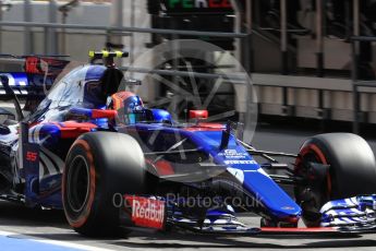 World © Octane Photographic Ltd. Formula 1 - Spanish Grand Prix Qualifying. Carlos Sainz - Scuderia Toro Rosso STR12. Circuit de Barcelona - Catalunya, Spain. Saturday 13th May 2017. Digital Ref:1816LB1D0984