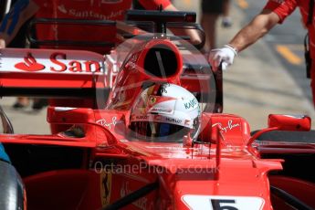 World © Octane Photographic Ltd. Formula 1 - Spanish Grand Prix Qualifying. Sebastian Vettel - Scuderia Ferrari SF70H. Circuit de Barcelona - Catalunya, Spain. Saturday 13th May 2017. Digital Ref:1816LB1D1014