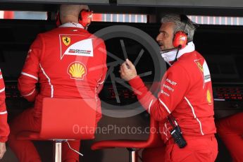 World © Octane Photographic Ltd. Formula 1 - Spanish Grand Prix Qualifying. Maurizio Arrivabene – Managing Director and Team Principal of Scuderia Ferrari. Circuit de Barcelona - Catalunya, Spain. Saturday 13th May 2017. Digital Ref:1816LB1D1078