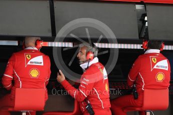 World © Octane Photographic Ltd. Formula 1 - Spanish Grand Prix Qualifying. Maurizio Arrivabene – Managing Director and Team Principal of Scuderia Ferrari. Circuit de Barcelona - Catalunya, Spain. Saturday 13th May 2017. Digital Ref:1816LB1D1087