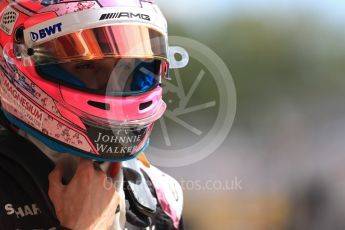 World © Octane Photographic Ltd. Formula 1 - Spanish Grand Prix Qualifying. Esteban Ocon - Sahara Force India VJM10. Circuit de Barcelona - Catalunya, Spain. Saturday 13th May 2017. Digital Ref:v