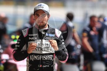 World © Octane Photographic Ltd. Formula 1 - Spanish Grand Prix Qualifying. Sergio Perez - Sahara Force India VJM10. Circuit de Barcelona - Catalunya, Spain. Saturday 13th May 2017. Digital Ref:1816LB1D1628