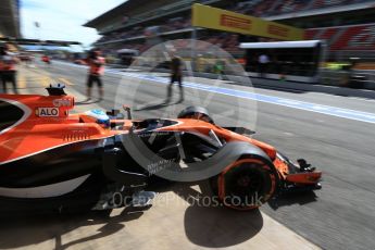 World © Octane Photographic Ltd. Formula 1 - Spanish Grand Prix Qualifying. Fernando Alonso - McLaren Honda MCL32. Circuit de Barcelona - Catalunya, Spain. Saturday 13th May 2017. Digital Ref:1816LB2D8228