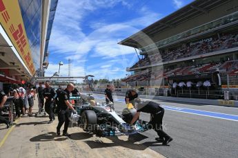 World © Octane Photographic Ltd. Formula 1 - Spanish Grand Prix Qualifying. Lewis Hamilton - Mercedes AMG Petronas F1 W08 EQ Energy+. Circuit de Barcelona - Catalunya, Spain. Saturday 13th May 2017. Digital Ref:1816LB2D8383