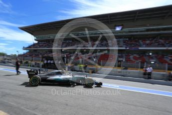 World © Octane Photographic Ltd. Formula 1 - Spanish Grand Prix Qualifying. Valtteri Bottas - Mercedes AMG Petronas F1 W08 EQ Energy+. Circuit de Barcelona - Catalunya, Spain. Saturday 13th May 2017. Digital Ref:1816LB2D8406