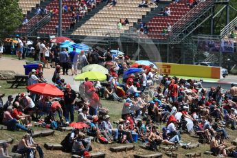 World © Octane Photographic Ltd. Formula 1 - Spanish Grand Prix Qualifying. The crowds in the sun. Circuit de Barcelona - Catalunya, Spain. Saturday 13th May 2017. Digital Ref: