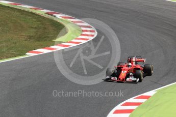 World © Octane Photographic Ltd. Formula 1 - Spanish Grand Prix Qualifying. Sebastian Vettel - Scuderia Ferrari SF70H. Circuit de Barcelona - Catalunya, Spain. Saturday 13th May 2017. Digital Ref: