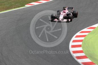 World © Octane Photographic Ltd. Formula 1 - Spanish Grand Prix Qualifying. Esteban Ocon - Sahara Force India VJM10. Circuit de Barcelona - Catalunya, Spain. Saturday 13th May 2017. Digital Ref: