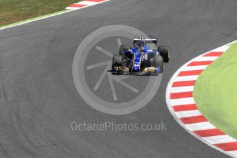 World © Octane Photographic Ltd. Formula 1 - Spanish Grand Prix Qualifying. Pascal Wehrlein – Sauber F1 Team C36. Circuit de Barcelona - Catalunya, Spain. Saturday 13th May 2017. Digital Ref: