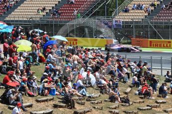 World © Octane Photographic Ltd. Formula 1 - Spanish Grand Prix Qualifying. The crowds in the sun. Circuit de Barcelona - Catalunya, Spain. Saturday 13th May 2017. Digital Ref: