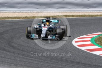 World © Octane Photographic Ltd. Formula 1 - Spanish Grand Prix Qualifying. Lewis Hamilton - Mercedes AMG Petronas F1 W08 EQ Energy+. Circuit de Barcelona - Catalunya, Spain. Saturday 13th May 2017. Digital Ref: