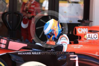 World © Octane Photographic Ltd. Formula 1 - Spanish Grand Prix Qualifying. Fernando Alonso - McLaren Honda MCL32. Circuit de Barcelona - Catalunya, Spain. Saturday 13th May 2017. Digital Ref: 1818LB1D2081