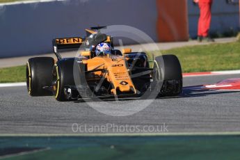 World © Octane Photographic Ltd. Formula 1 - Winter Test 2. Jolyon Palmer - Renault Sport F1 Team R.S.17. Circuit de Barcelona-Catalunya. Tuesday 7th March 2017. Digital Ref :1784CB1D0347