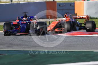 World © Octane Photographic Ltd. Formula 1 - Winter Test 2. Daniil Kvyat - Scuderia Toro Rosso STR12. Circuit de Barcelona-Catalunya. Tuesday 7th March 2017. Digital Ref :1784CB1D0456