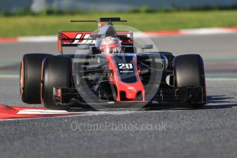 World © Octane Photographic Ltd. Formula 1 - Winter Test 2. Kevin Magnussen - Haas F1 Team VF-17. Circuit de Barcelona-Catalunya. Tuesday 7th March 2017. Digital Ref :1784CB1D0479