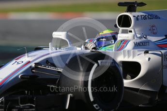 World © Octane Photographic Ltd. Formula 1 - Winter Test 2. Felipe Massa - Williams Martini Racing FW40. Circuit de Barcelona-Catalunya. Tuesday 7th March 2017. Digital Ref :1784CB1D0530