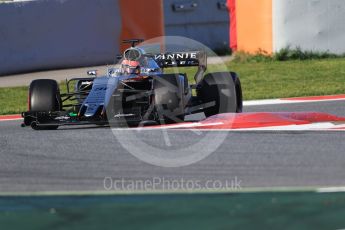 World © Octane Photographic Ltd. Formula 1 - Winter Test 2. Esteban Ocon - Sahara Force India VJM10. Circuit de Barcelona-Catalunya. Tuesday 7th March 2017. Digital Ref :1784CB1D0550