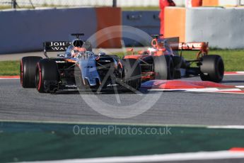 World © Octane Photographic Ltd. Formula 1 - Winter Test 2. Esteban Ocon - Sahara Force India VJM10. Circuit de Barcelona-Catalunya. Tuesday 7th March 2017. Digital Ref :1784CB1D0556