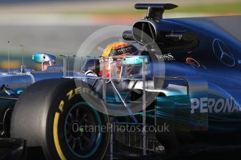 World © Octane Photographic Ltd. Formula 1 - Winter Test 2. Lewis Hamilton - Mercedes AMG Petronas F1 W08 EQ Energy+. Circuit de Barcelona-Catalunya. Tuesday 7th March 2017. Digital Ref :1784CB1D0578