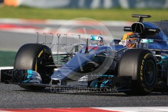 World © Octane Photographic Ltd. Formula 1 - Winter Test 2. Lewis Hamilton - Mercedes AMG Petronas F1 W08 EQ Energy+. Circuit de Barcelona-Catalunya. Tuesday 7th March 2017. Digital Ref :1784CB1D0620