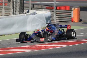 World © Octane Photographic Ltd. Formula 1 - Winter Test 2. Daniil Kvyat - Scuderia Toro Rosso STR12. Circuit de Barcelona-Catalunya. Tuesday 7th March 2017. Digital Ref :1784CB1D0644