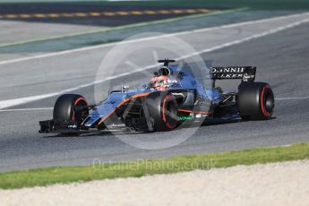 World © Octane Photographic Ltd. Formula 1 - Winter Test 2. Esteban Ocon - Sahara Force India VJM10. Circuit de Barcelona-Catalunya. Tuesday 7th March 2017. Digital Ref :1784CB1D0767