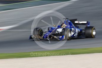 World © Octane Photographic Ltd. Formula 1 - Winter Test 2. Pascal Wehrlein – Sauber F1 Team C36. Circuit de Barcelona-Catalunya. Tuesday 7th March 2017. Digital Ref :1784CB1D0814