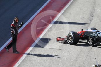 World © Octane Photographic Ltd. Formula 1 - Winter Test 2. Kevin Magnussen - Haas F1 Team VF-17. Circuit de Barcelona-Catalunya. Tuesday 7th March 2017. Digital Ref :1784CB1D0834