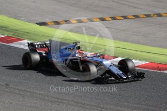 World © Octane Photographic Ltd. Formula 1 - Winter Test 2. Esteban Ocon - Sahara Force India VJM10. Circuit de Barcelona-Catalunya. Tuesday 7th March 2017. Digital Ref: 1784CB1D0899