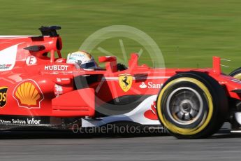 World © Octane Photographic Ltd. Formula 1 - Winter Test 2. Sebastian Vettel - Scuderia Ferrari SF70H. Circuit de Barcelona-Catalunya. Tuesday 7th March 2017. Digital Ref: 1784CB1D0976