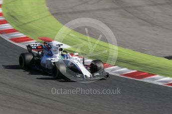 World © Octane Photographic Ltd. Formula 1 - Winter Test 2. Felipe Massa - Williams Martini Racing FW40. Circuit de Barcelona-Catalunya. Tuesday 7th March 2017. Digital Ref: 1784CB1D1035