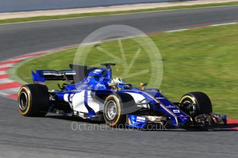 World © Octane Photographic Ltd. Formula 1 - Winter Test 2. Marcus Ericsson – Sauber F1 Team C36. Circuit de Barcelona-Catalunya. Tuesday 7th March 2017. Digital Ref: 1784CB1D1099