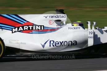 World © Octane Photographic Ltd. Formula 1 - Winter Test 2. Felipe Massa - Williams Martini Racing FW40. Circuit de Barcelona-Catalunya. Tuesday 7th March 2017. Digital Ref: 1784CB1D1118