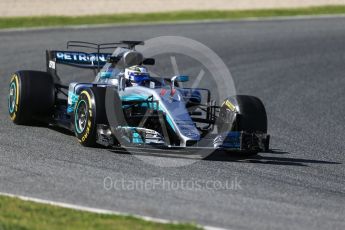 World © Octane Photographic Ltd. Formula 1 - Winter Test 2. Valtteri Bottas - Mercedes AMG Petronas F1 W08 EQ Energy+. Circuit de Barcelona-Catalunya. Tuesday 7th March 2017. Digital Ref: 1784CB1D1150