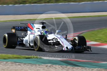 World © Octane Photographic Ltd. Formula 1 - Winter Test 2. Felipe Massa - Williams Martini Racing FW40. Circuit de Barcelona-Catalunya. Tuesday 7th March 2017. Digital Ref: 1784CB1D1211
