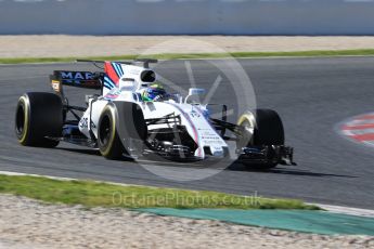 World © Octane Photographic Ltd. Formula 1 - Winter Test 2. Felipe Massa - Williams Martini Racing FW40. Circuit de Barcelona-Catalunya. Tuesday 7th March 2017. Digital Ref: 1784CB1D1270