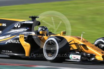 World © Octane Photographic Ltd. Formula 1 - Winter Test 2. Nico Hulkenberg - Renault Sport F1 Team R.S.17. Circuit de Barcelona-Catalunya. Tuesday 7th March 2017. Digital Ref: 1784CB1D1293