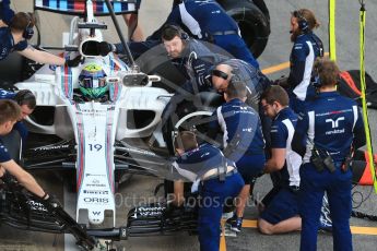 World © Octane Photographic Ltd. Formula 1 - Winter Test 2. Felipe Massa - Williams Martini Racing FW40. Circuit de Barcelona-Catalunya. Tuesday 7th March 2017. Digital Ref :1784CB1D1388