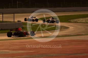 World © Octane Photographic Ltd. Formula 1 - Winter Test 2. Felipe Massa - Williams Martini Racing FW40, Stoffel Vandoorne - McLaren Honda MCL32 and Daniel Ricciardo - Red Bull Racing RB13. Circuit de Barcelona-Catalunya. Tuesday 7th March 2017. Digital Ref :1784CB1D1458