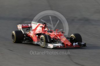 World © Octane Photographic Ltd. Formula 1 - Winter Test 2. Sebastian Vettel - Scuderia Ferrari SF70H. Circuit de Barcelona-Catalunya. Tuesday 7th March 2017. Digital Ref :1784CB1D1615