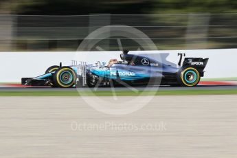 World © Octane Photographic Ltd. Formula 1 - Winter Test 2. Lewis Hamilton - Mercedes AMG Petronas F1 W08 EQ Energy+. Circuit de Barcelona-Catalunya. Tuesday 7th March 2017. Digital Ref :1784CB1D4834