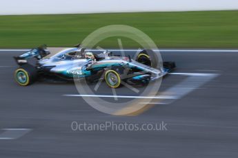 World © Octane Photographic Ltd. Formula 1 - Winter Test 2. Lewis Hamilton - Mercedes AMG Petronas F1 W08 EQ Energy+. Circuit de Barcelona-Catalunya. Tuesday 7th March 2017. Digital Ref :1784CB1D4878