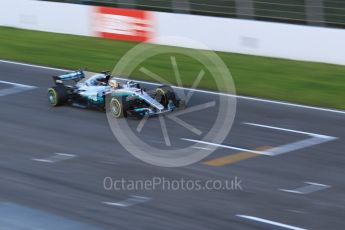 World © Octane Photographic Ltd. Formula 1 - Winter Test 2. Lewis Hamilton - Mercedes AMG Petronas F1 W08 EQ Energy+. Circuit de Barcelona-Catalunya. Tuesday 7th March 2017. Digital Ref :1784CB1D4912